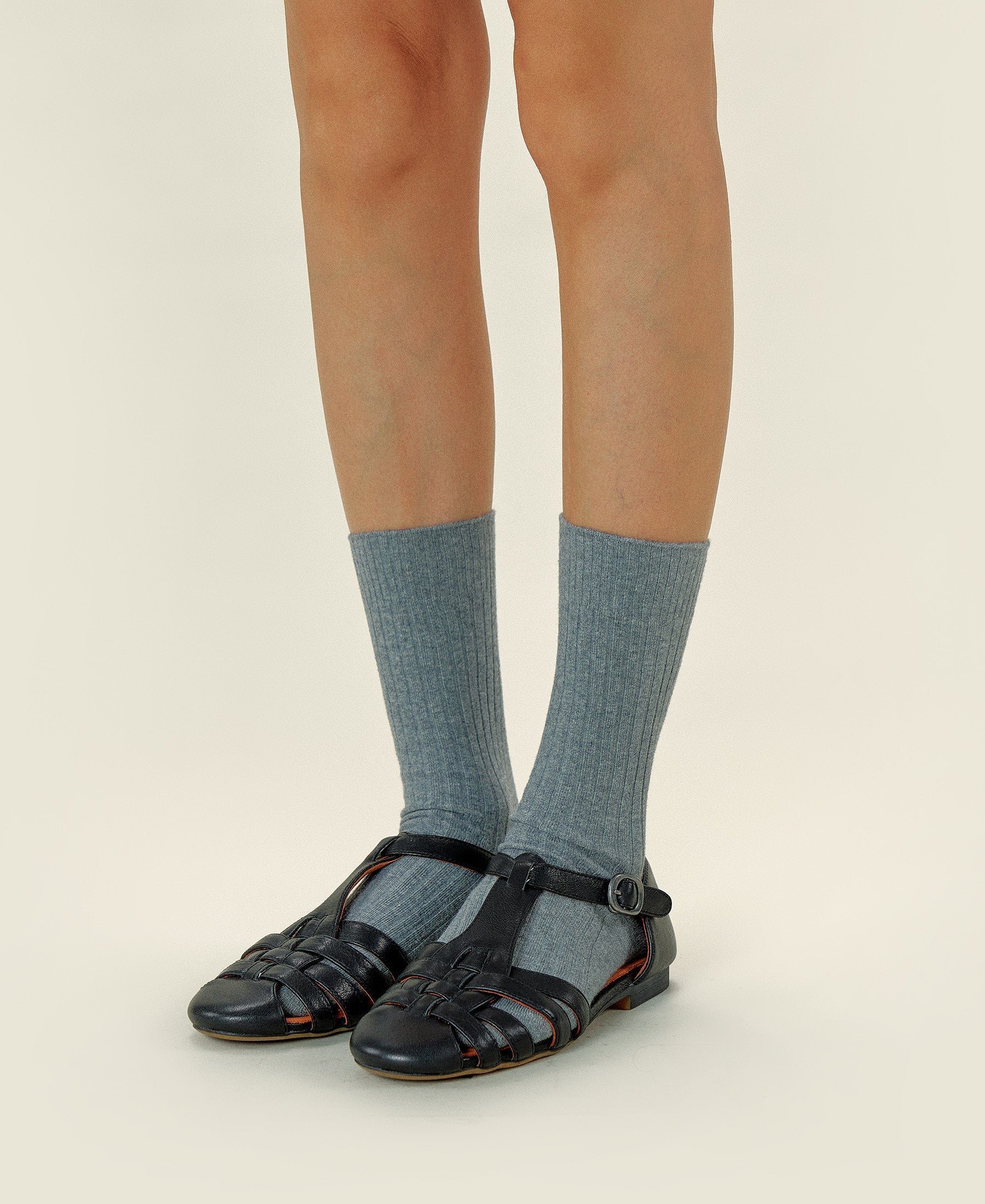 Women's Organic Cotton Ribbed Socks Journal - Shadow