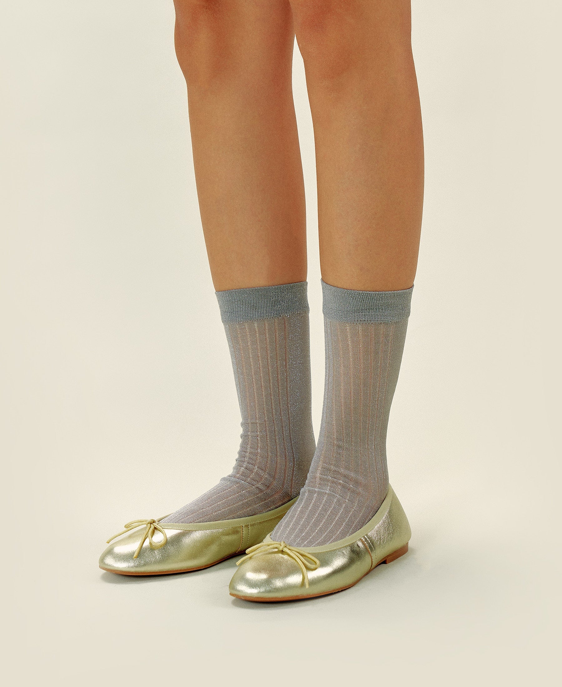 Women's Sparkling Ribbed Socks Aura