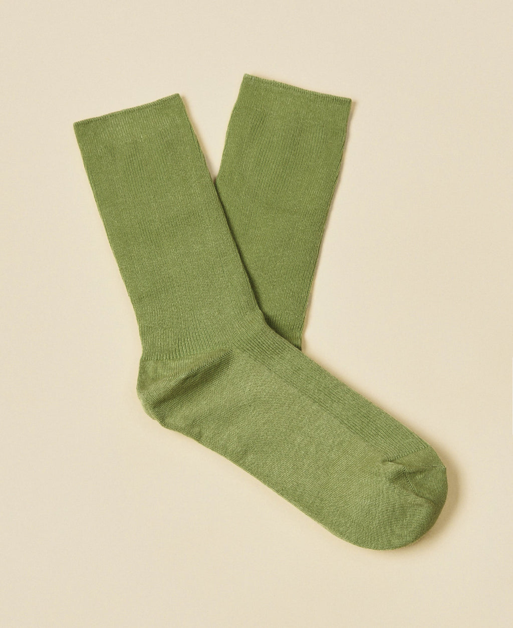 Women's Thin-Ribbed Cotton Socks Breeze - Sage