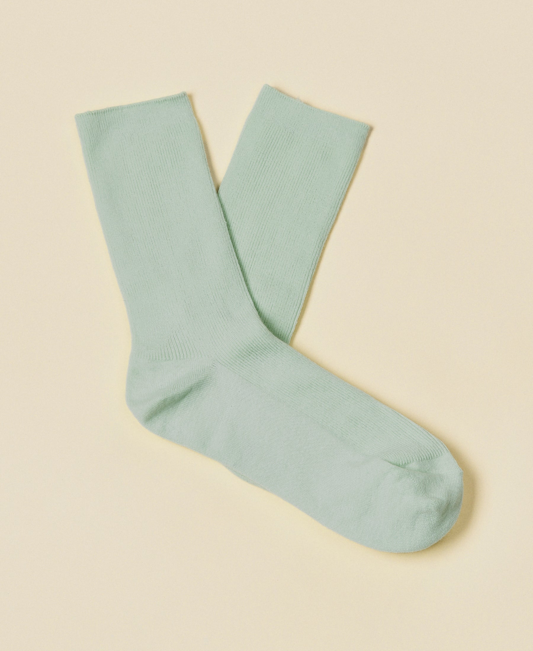 Women's Thin-Ribbed Cotton Socks Breeze - Seafoam