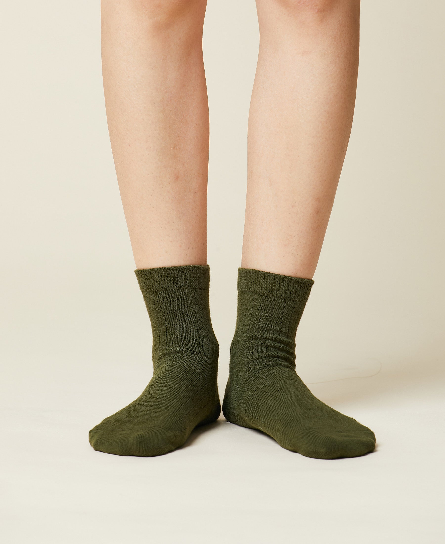 Women's Cotton Ankle Socks Fuji - Evergreen
