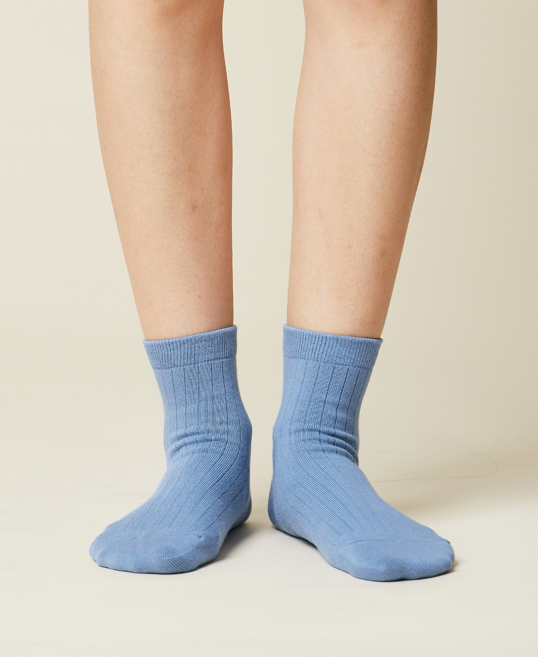 Women's Cotton Ankle Socks Fuji - Slateblue