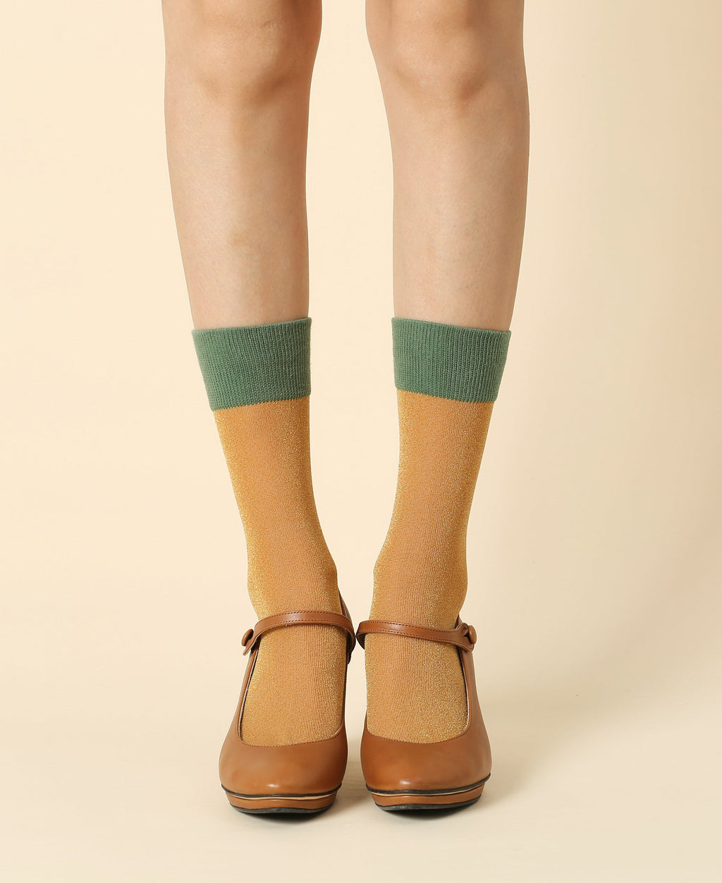 Women's Sheer Socks Noe - Golden
