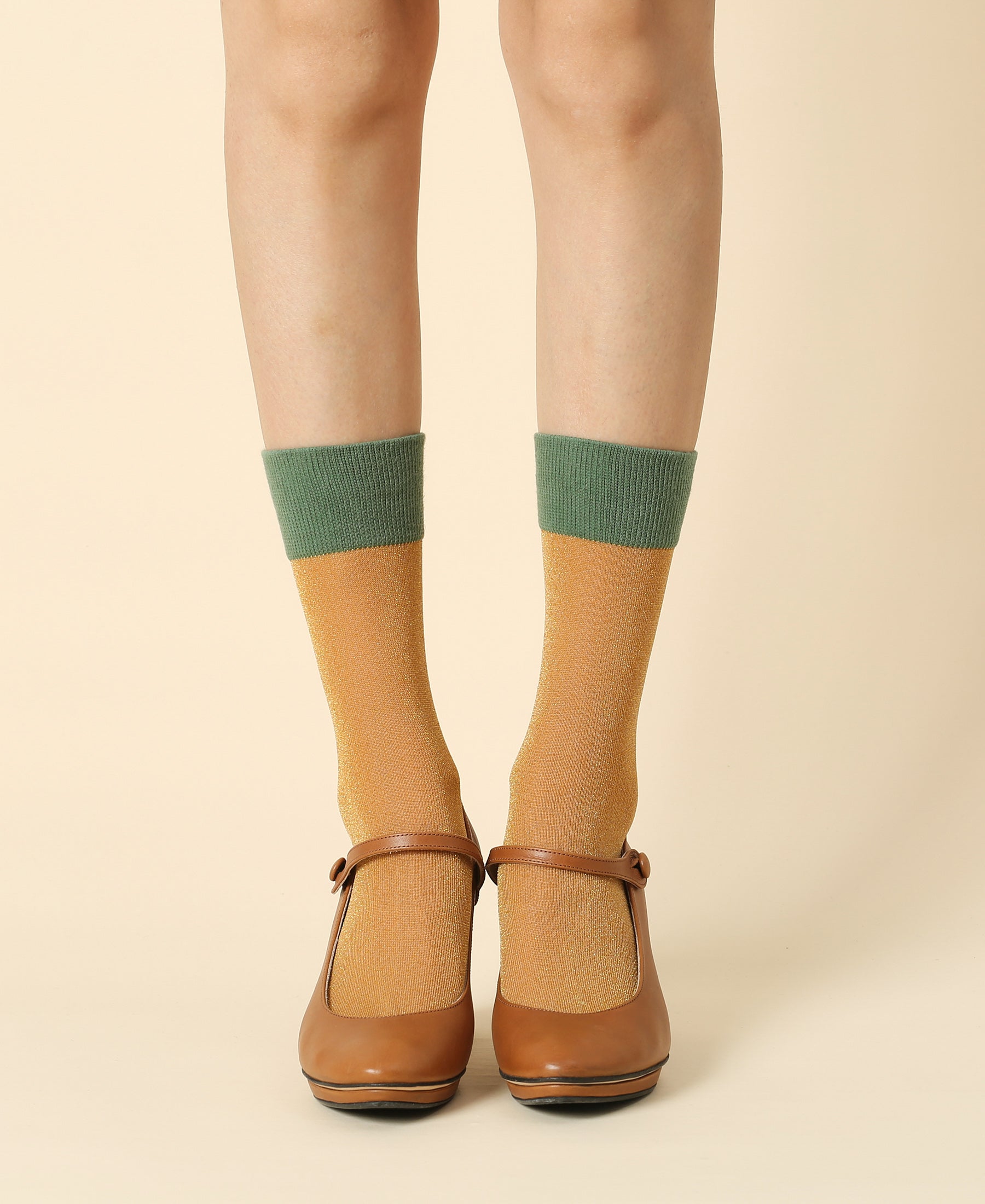 Women's Sheer Socks Noe - Golden