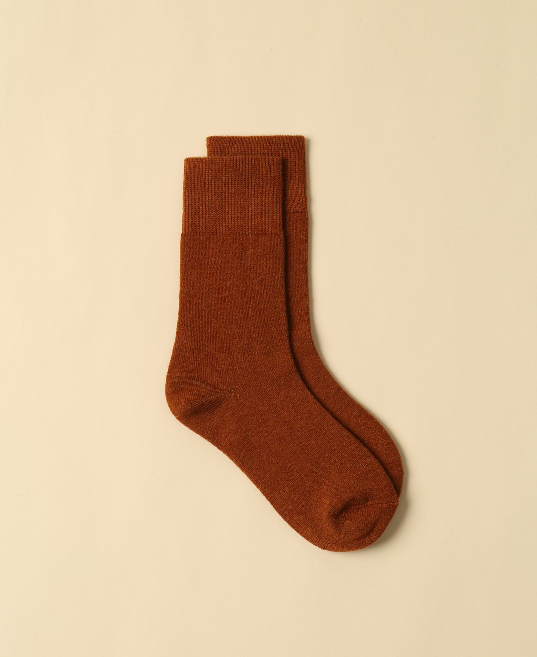 Women's Wool Crew Sock Clyde - Caramel