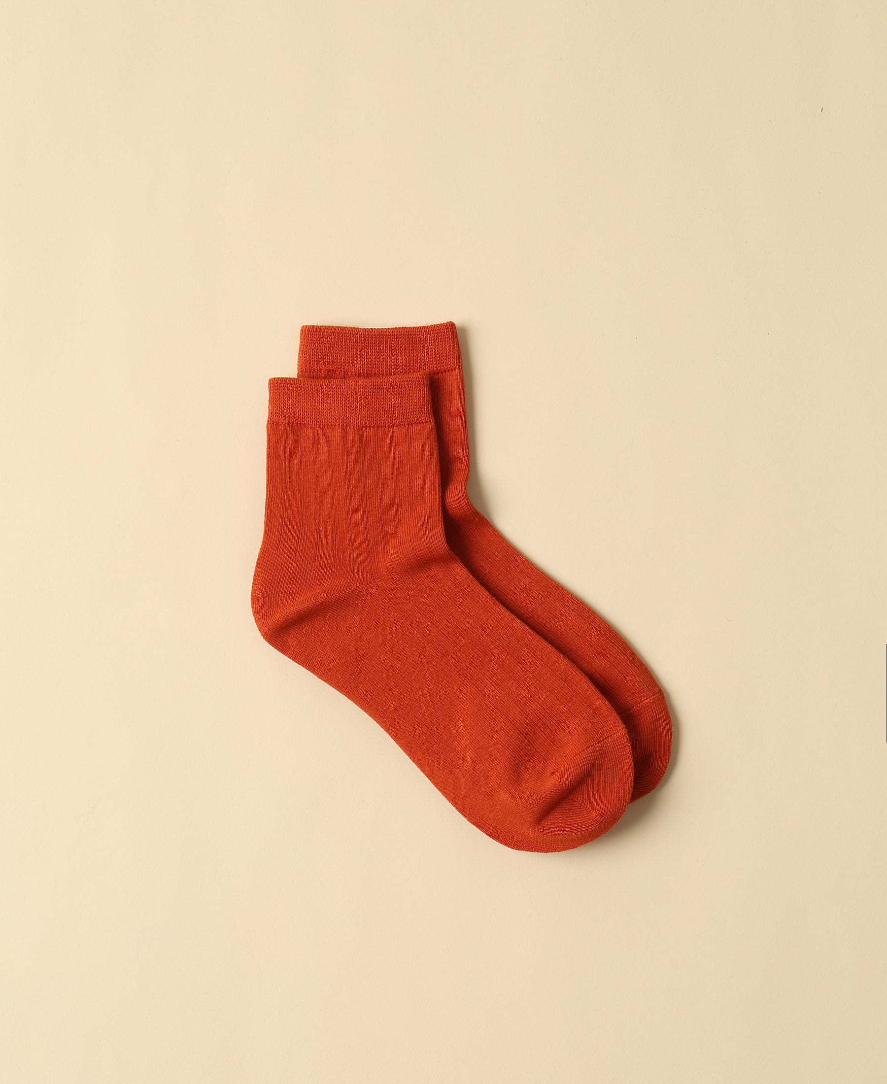 Women's Cotton Ankle Socks Fuji - Terracotta